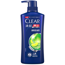 【苏翊鸣同款】 清扬(CLEAR) 男士去屑洗发水清爽控油型500g (氨基酸洗发)