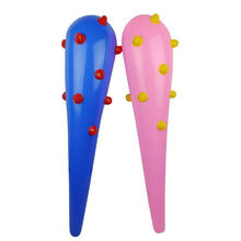 六一儿童节礼物比赛舞蹈气球锤儿童充气玩具棒棒锤狼牙棒大锤宝宝大号锤子空气捶 颜色随机_55厘米1个+打气筒