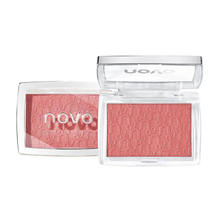 NOVO盈亮羞涩甜蜜单色腮红胭脂哑光细闪元气橘裸妆柔滑粉质细腻易上色小清新腮红盘 1#恋恋草莓