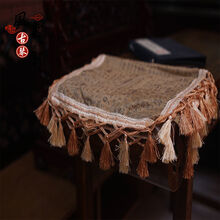 古琴桌旗盖布减字谱仿古古琴盖桌布防尘罩茶垫禅意中式 土黄色盖布