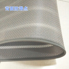 熙楓高端品牌3D 冰丝凉席防潮透气沙发地垫瑜伽冰丝折叠席通风宿舍 灰色 长度2米 背面防滑点 1.8m(6英尺)床