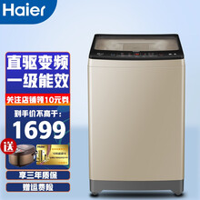 海尔（Haier）波轮洗衣机10公斤大容量家用全自动变频神童 量衣进水 一级能效 直驱变频洗衣机 10kg变频神童洗衣机