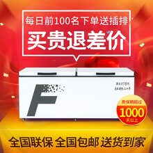 蒂斐斯商用冰柜家用冷柜节能大容量冷藏冷冻冰柜 冷冻柜 展示柜 双温518升级版1460*705*855mm 型号618