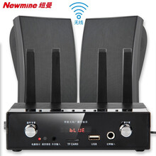 纽曼（Newmine）无线调频户外防水音柱壁挂音响套装 室外商铺学校广播背景音乐有源无线壁挂音箱组合 D12 有源无线调频壁挂音箱套装一拖二