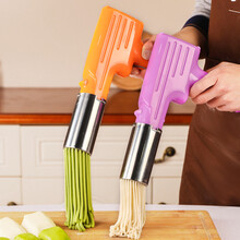 满得利 电动面条机 家用小型手持饸烙机压饸饹机面条枪 新型压面机 标准版/3个面桶/紫色/送量杯刷子