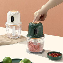 格沵(GERM)绞蒜器绞肉机无线电动搅蒜器拉蒜器切菜器 小型辅食机料理机 家用绞肉机绿色