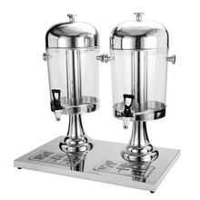 美示单头果汁鼎商用自助餐饭店餐厅汉堡店多功能冷热饮料机果汁机可乐机冷饮机 双头不锈钢