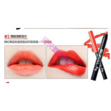 【抖音同款】PONY温柔触感雾面自动唇线笔豆沙色唇膏口红 菲丽菲拉唇线笔蜡笔口红2#亮橘色