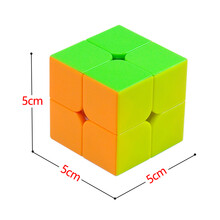 手拉手魔方 幼儿园儿童魔方玩具三明治汉堡凹凸手拉手小红帽独角兽薯条 二阶魔方