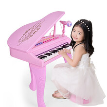 贝芬乐电子琴儿童钢琴多功能带话筒宝宝初学者婴幼儿女孩早教音乐玩具 多功能教学音乐琴88022