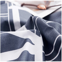 静雅思家纺2.35米宽门幅纯棉40支斜纹布料全棉面料家纺布头床上用品定做被套床单床裙床笠枕套 几何空间布料（一米价格）