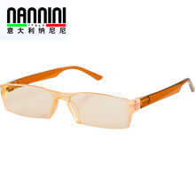 纳尼尼防辐射防蓝光平光眼镜护目镜时尚女男款防近视护眼电脑眼镜 SNAP 琥珀色1151