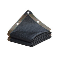 沪帆遮阳网防晒网大棚农用全新料黑色加密加厚遮阴网隔热网户外防尘太阳网养殖网庭院遮阴抗老化6*8米