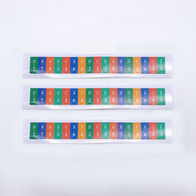 杉贝 SHANBEI 17音拇指琴音符贴红绿贴双手指琴音标贴纸kalimba卡林巴琴键贴抖音同款 彩色音符贴(3份)