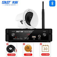 先科（SAST） G36 吸顶喇叭音响套装 公共广播功放音箱系统 吊顶背景音乐 5.5英寸一拖一组合