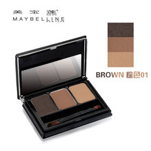 美宝莲立体塑型高鼻眉粉立体鼻型阴影防水防汗染眉膏 01棕色