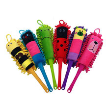 雪尼尔卡通汽车内饰清洁神器鸡毛掸子擦车桌面专用除尘车掸子软毛 2只装(湖兰+紫色)