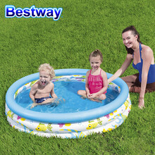 Bestway百适乐 儿童充气游泳池 戏水池婴儿洗澡盆用家用户外加大加厚1.22**0.25m 51009E