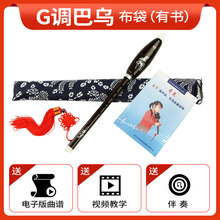京炫（JINGXUAN)巴乌 竖吹巴乌横吹 竖吹 巴乌C调降B调F调G调初学者入门乐器 布袋G调巴+乌吹奏说明40页