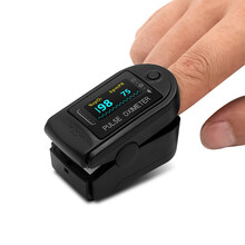 血氧仪指夹式医用脉搏心率监测仪指脉氧家用脉搏血氧饱和度检测仪 黑色