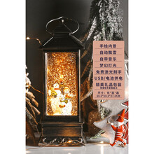 旋转木马音乐盒520音乐盒水晶球女生生日礼物女孩跳舞芭蕾八音盒公主旋转木马 明黄色 雪人