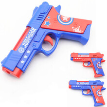 1-2-3岁小孩电动音乐枪声光小男孩儿童玩具宝宝玩具枪 15厘米枪1把（无投影） 送电池