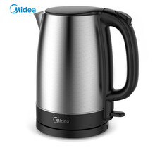 美的（Midea）电热水壶烧水壶1.7L大容量304不锈钢 SH17C105