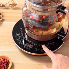 达洛优养生壶全自动加厚玻璃电煮茶壶中药壶煎药大容量2-2.5l黑茶小秋家 大滤网炖盅蒸笼蛋架除垢剂 升级版2.5L