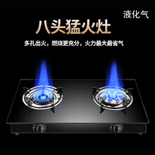 台式煤气灶双灶家用台上炉灶液化气老式非嵌入灶台炉具灶具燃气灶OL 美甜玻璃鸳鸯灶(液化气)