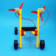 中小学生手工制作科技小制作明轮船DIY双桨明轮船 电动快艇科技手工小制作轮船模型材料包 双桨风力小车