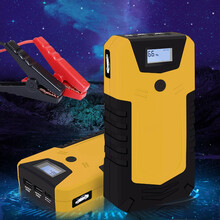 汽车应急启动电源12V 户外车辆备用移动搭电宝充电宝电瓶充电器车载多功能便携式大容量打火搭火线启动宝 16800mAh 升级版+加粗电瓶夹 长途旅行必备自驾游装备汽柴油连车强启救援对火神器