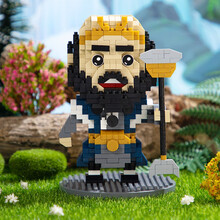 Angelamiao 沙僧小颗粒儿童拼插积木拼装玩具迷你mini积木模型西游记英雄男女孩生日礼物