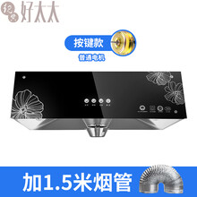 靓典好太太家用大吸力抽油烟机小型壁挂式抽油机老式出租房吸油机 标配电机+1.5米烟管 (A2)
