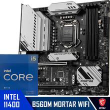 微星(MSI)MAG B560M MORTAR WIFI迫击炮+英特尔 Intel i5-11400 板U套装/主板CPU套装
