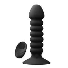 云曼 震动肛塞 后庭自慰器具前列腺按摩器男用电动无线遥控肛栓男性性玩具sm另类玩具成人用品女用震动棒 螺纹【无线遥控充电款】配润滑油