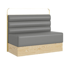 靠墙卡座沙发咖啡厅甜品店烘培店西餐厅茶餐厅奶茶店洽谈桌椅组合 1.2米双人卡座 标配