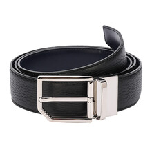 巴利 BALLY 男士黑色牛皮针扣式双面腰带皮带6224009 110cm