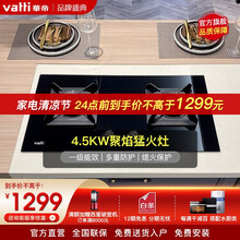 华帝（VATTI）燃气灶液化气煤气灶双灶具 台式嵌入式 4.5KW猛火灶家用钢化玻璃 i10052B