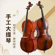 手工初学者入门儿童成人练习考级专业级大提琴毕业季礼物定制 哑光4/4身高155CM以上