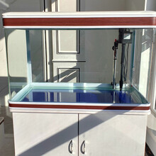 宝贝故事 热弯玻璃鱼缸水族箱 大中型客厅鱼缸家用长方体鱼缸带底柜中式弧面生态鱼缸  81长*38.5宽*55高（单缸）