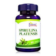 爱司盟美国原装进口天然有机钝顶螺旋藻片螺旋藻精片碱性食品有助免疫力 3瓶装【周期装】实发4瓶 60片/瓶