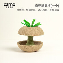carno卡诺仓鼠零食苹果核磨牙棒小金丝熊磨牙石食物玩具造景用品 磨牙苹果核(一个)
