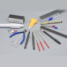 入门高达模型工具套装新手素组军事拼装笔刀剪钳水口钳打磨高达制作包 入门17件套 不选