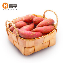 惠寻 湖北沙地蜜薯 红薯 番薯 地瓜 健康轻食 新鲜生鲜蔬菜 SHF 2斤 中大果 150g