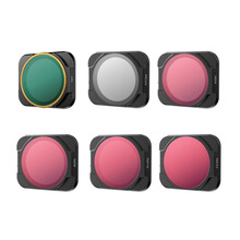 适用于大疆DJI御AIR 2S滤镜 MAVIC镜头盖MCUV镜CPL可调偏振镜偏光ND减光镜配件 A2S六件套UV+CPL+ND4+8+16+32