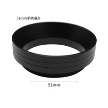 布粉器53mm  咖啡接粉环带磁防飞粉圈咖啡机手柄51/53/58mm布粉器定量环防洒 B款黑色51mm带磁