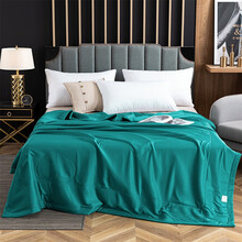 kissdream泰国冰丝乳胶被子原装进口93%天然乳胶夏天可水洗机洗四季凉被空调被芯 B1孔雀绿  200*230cm