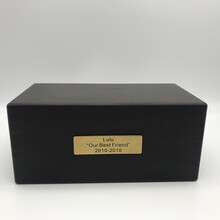 宠物骨灰盒狗狗猫咪去世火化殡葬用品刻字密封防潮遗物纪念安乐盒 只要盒子