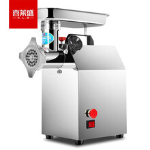 喜莱盛绞肉机大功率商用灌肠机搅肉机 台式不锈钢大型电动切肉机碎肉机SXC-22