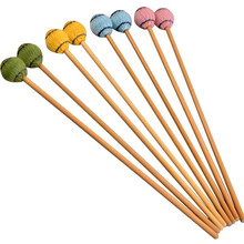 202东南亚进口藤杆马林巴琴槌 印尼藤杆马林巴槌蓝色中硬打锤 蓝色中硬